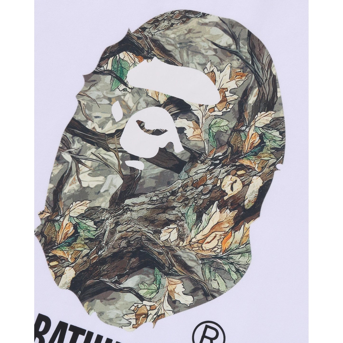 BAPE Tree Edge Camo By Bathing Ape Relaxed Fit Tee 'White'