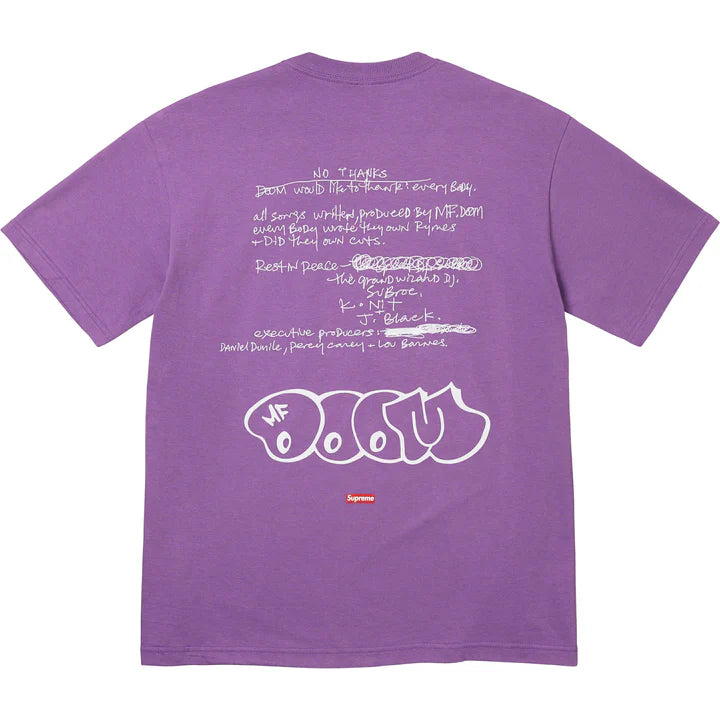 Supreme MF DOOM Tee 'Dusty Purple'