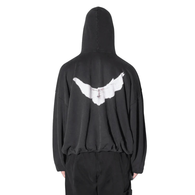 Yeezy Gap Engineered by Balenciaga Dove Hoodie Black - Prosper NZ