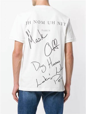 Ih Nom Uh Nit White Graphic Printed T-Shirt