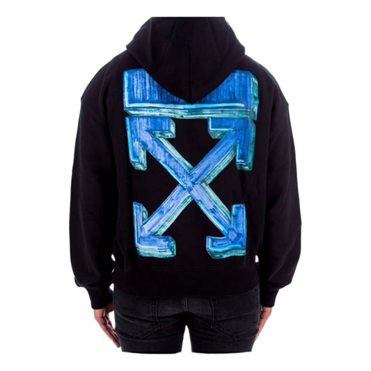 Off-White Marker Arrow Hoodie-BLUE