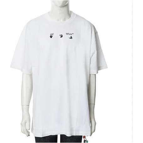 Off-White Marker Arrow Short Sleeve Oversize T-Shirt 'White/Blue'