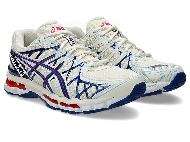 ASICS Gel-Kayano 20 Cream Blue Red