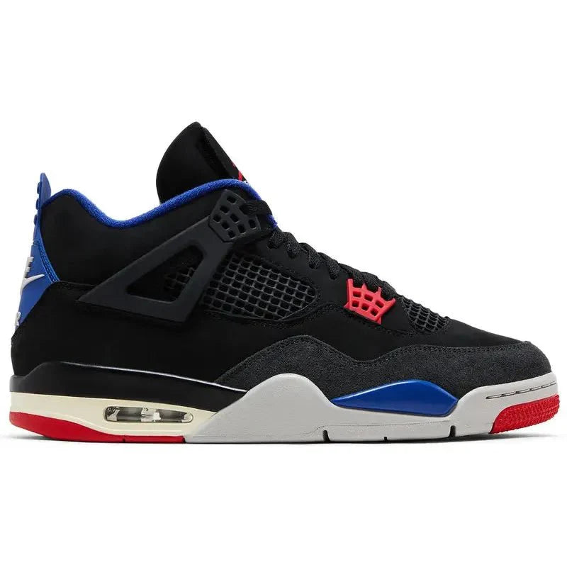 Air Jordan 4 Retro 'Rare Air' with classic silhouette, bold color accents, visible Air unit, and premium leather for a collectible and stylish look