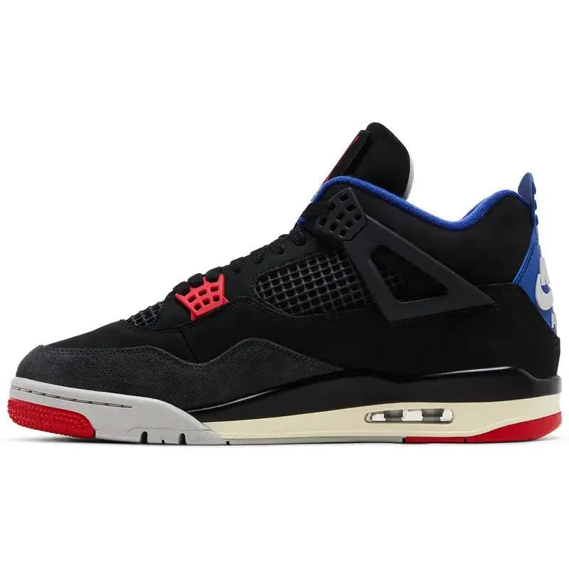 Air Jordan 4 Retro 'Rare Air' with classic silhouette, bold color accents, visible Air unit, and premium leather for a collectible and stylish look