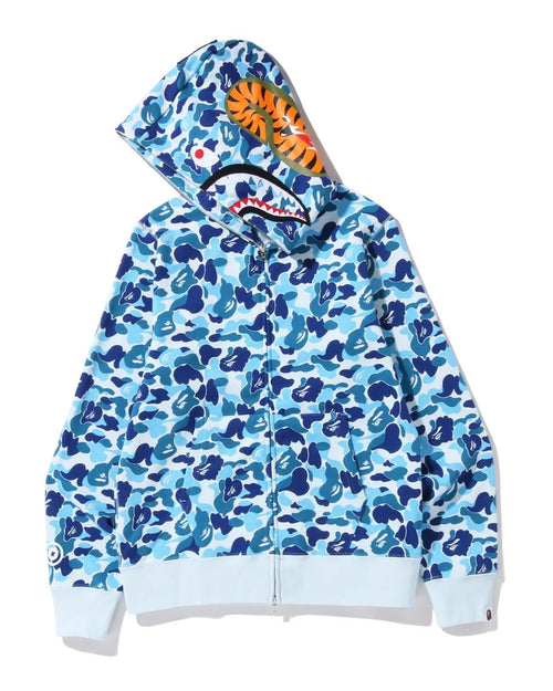 BAPE ABC Camo Shark Full Zip Hoodie Blue