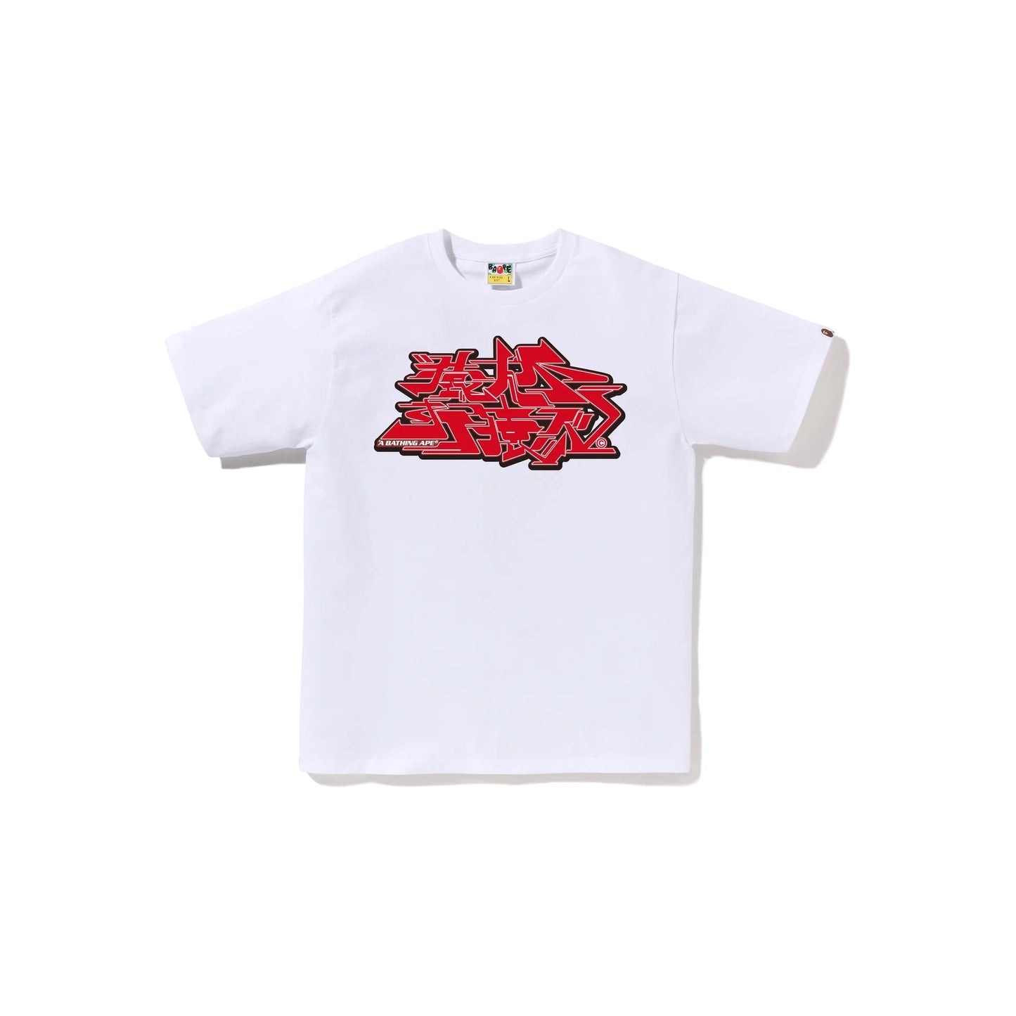 BAPE Asnka Kanji Graffiti Logo Tee 'White/Red'