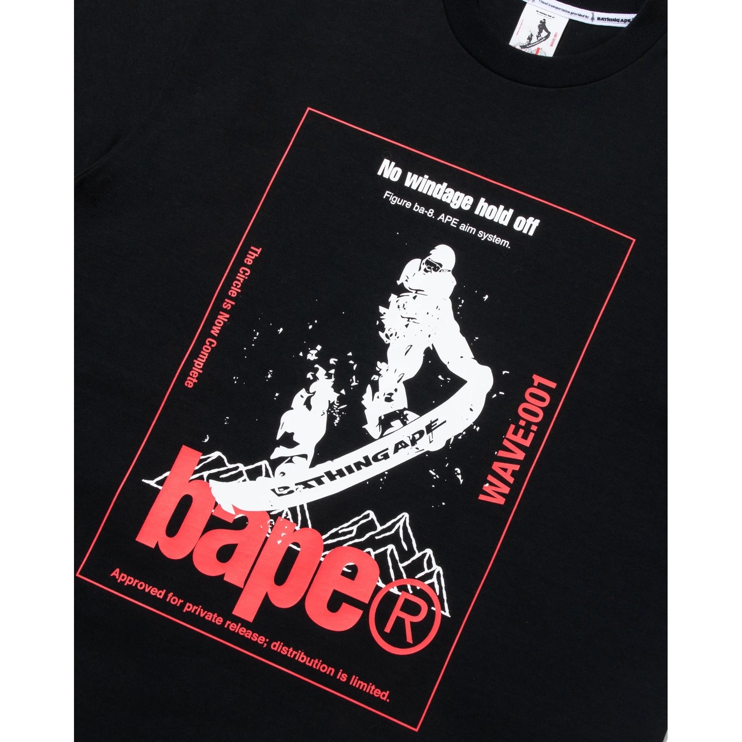 BAPE By Kazuki Kuraishi Skate Relaxed Fit Tee 'Black'