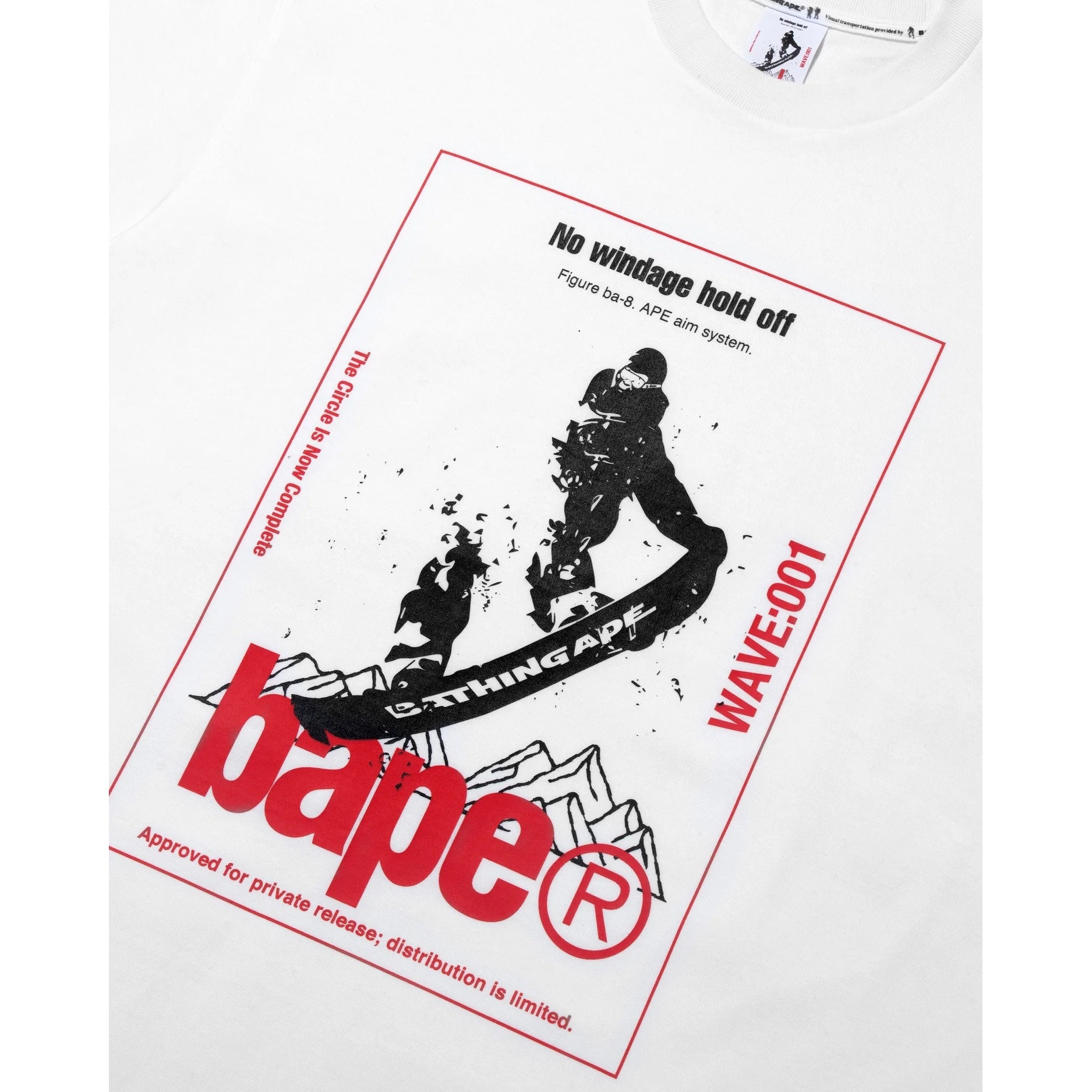 BAPE By Kazuki Kuraishi Skate Relaxed Fit Tee White