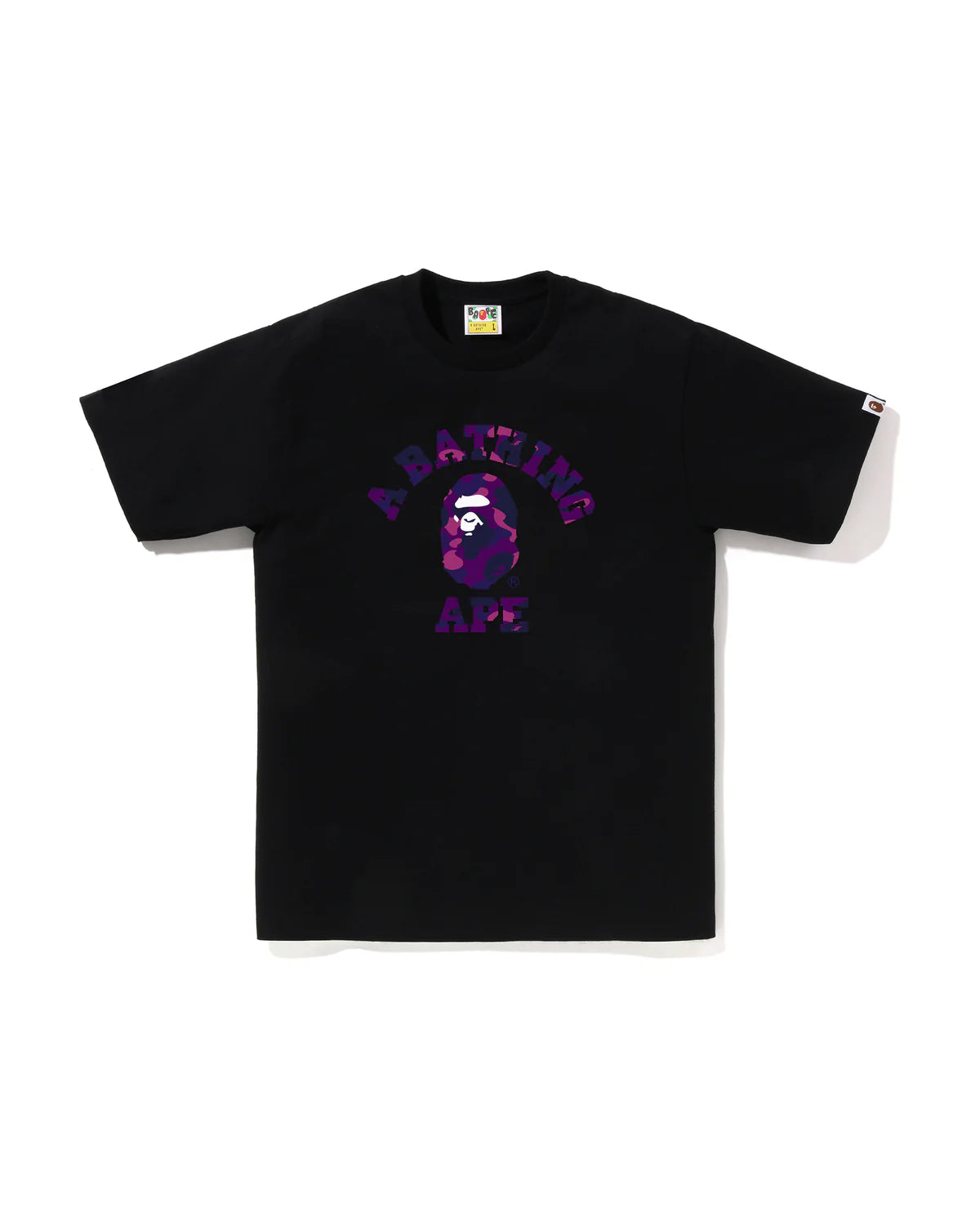 BAPE Color Camo College Tee Black Purple