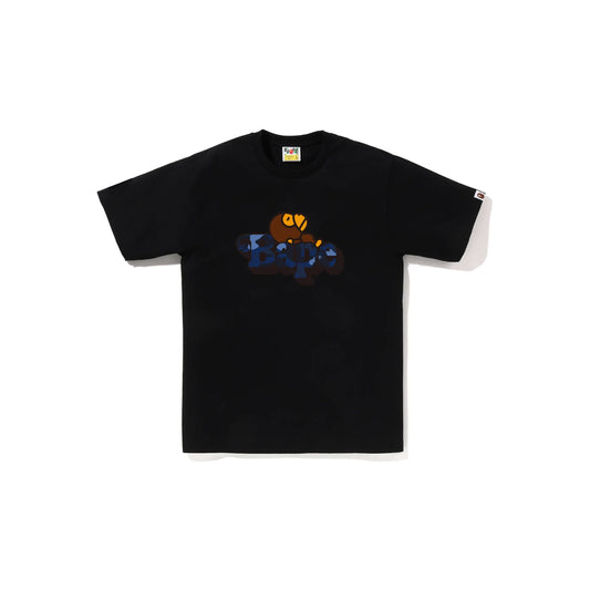 BAPE Color Camo Milo On Bape Tee 'Black/Navy'