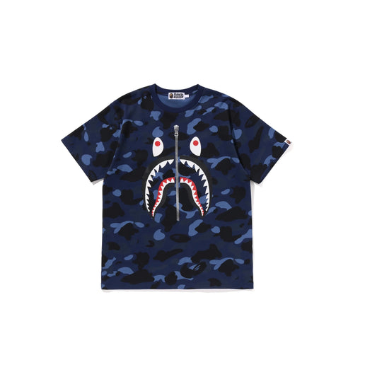BAPE Color Camo Shark Tee 'Navy'