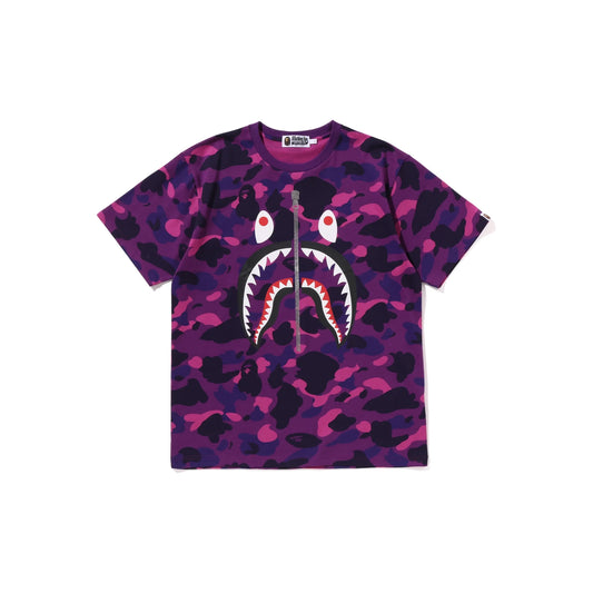 BAPE Color Camo Shark Tee 'Purple'