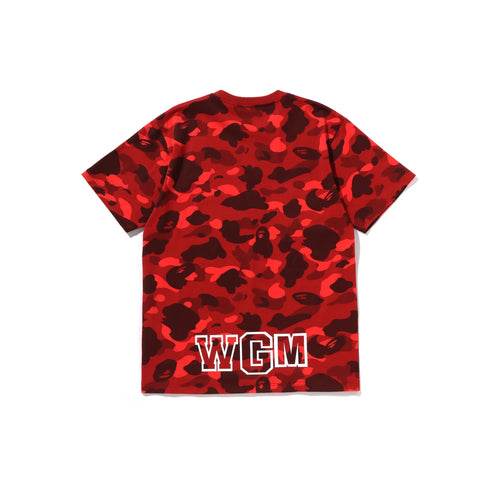 BAPE Color Camo Shark Tee Red