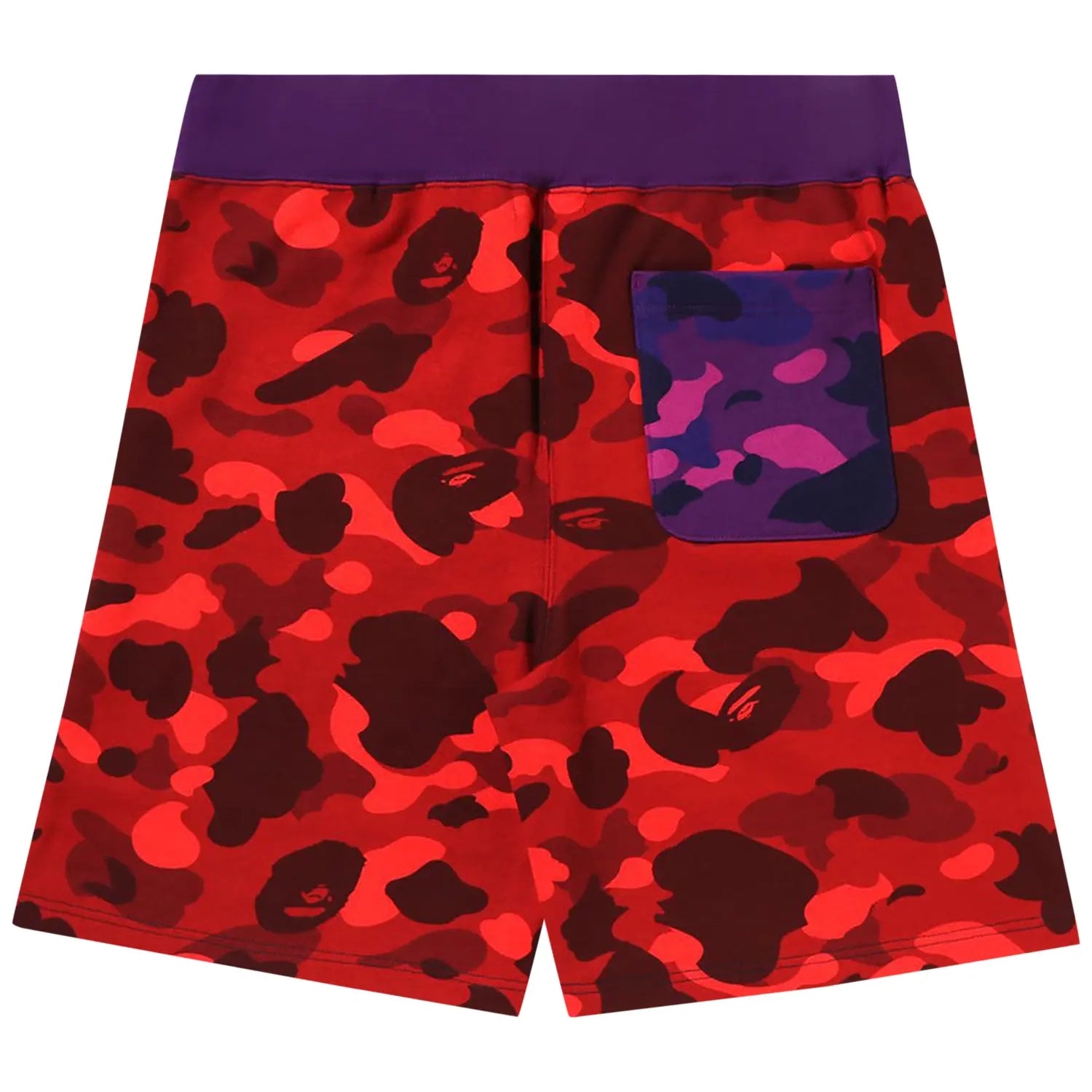 BAPE Crazy Camo Shark Sweat Shorts Blue