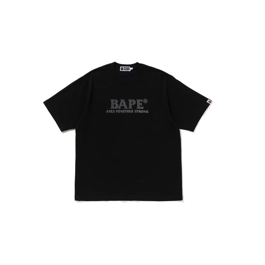 BAPE Rhinestone Bape Logo Relaxed Fit Tee 'Black'
