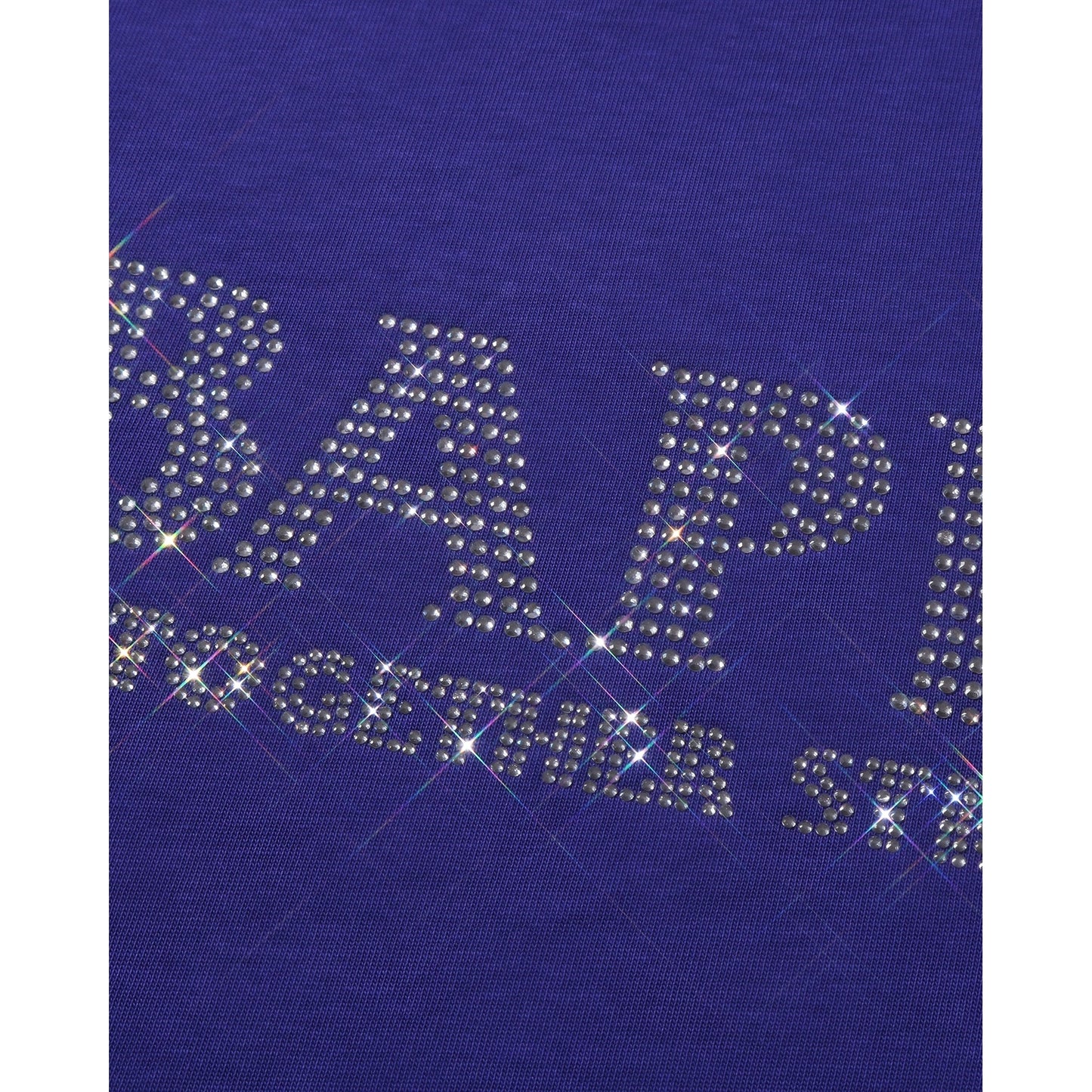 BAPE Rhinestone Bape Logo Relaxed Fit Tee 'Purple'