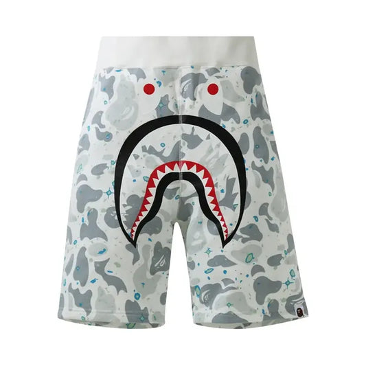 BAPE Space Camo Shark Sweat Shorts