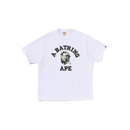 BAPE Sta College Relaxed Fit Tee 'White'