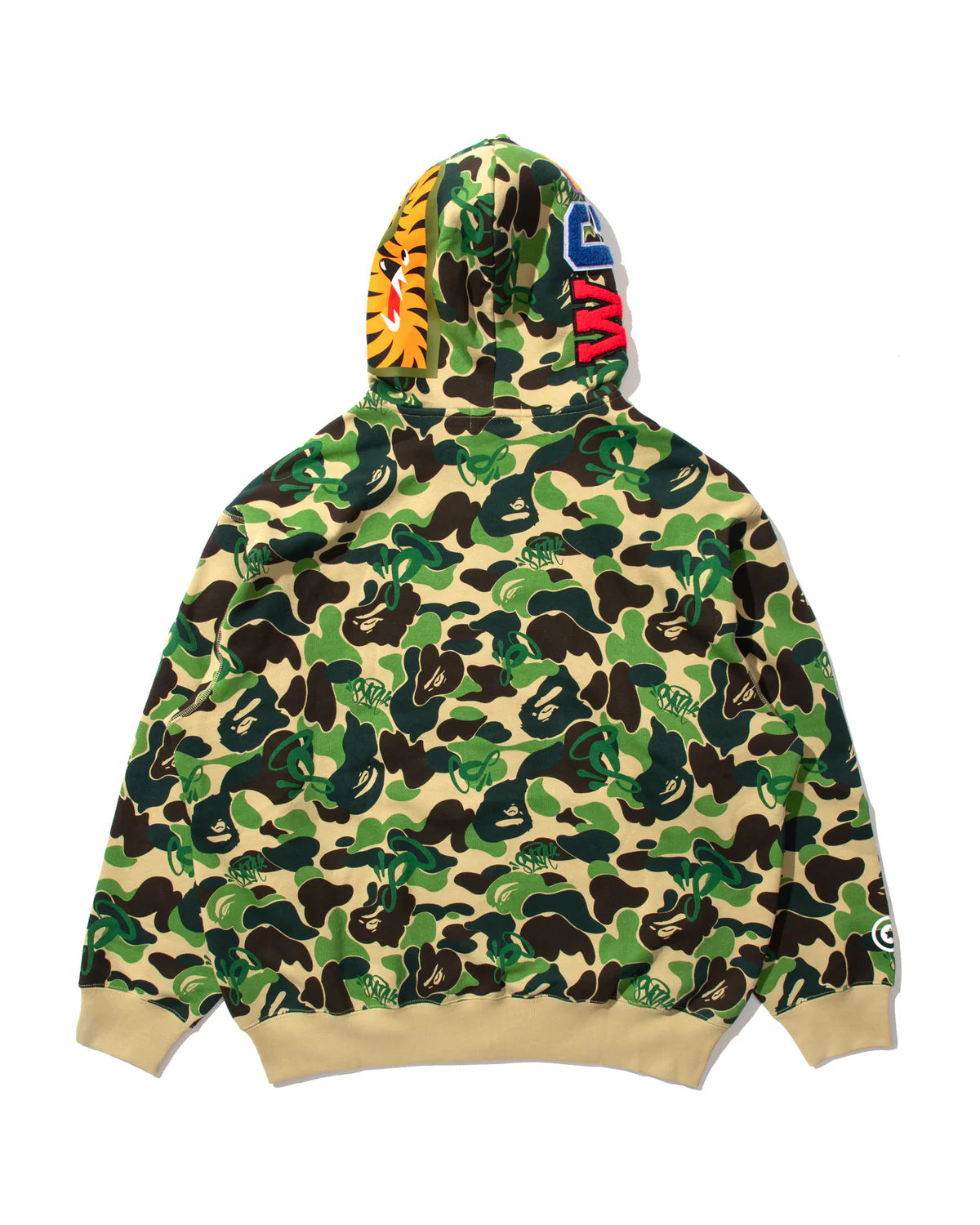 BAPE X Spotify X SYNA By Central Cee Shark Full Zip Hoodie Green