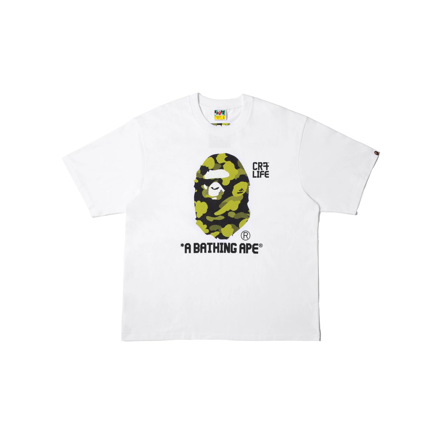 BAPE x Cristiano Ronaldo CR7 Life Camo Relaxed Fit Tee 'White'