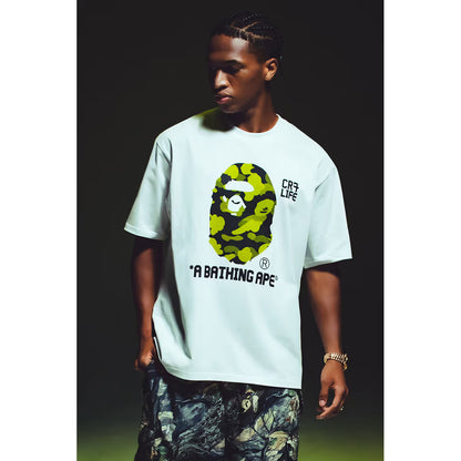 BAPE x Cristiano Ronaldo CR7 Life Camo Relaxed Fit Tee 'White'