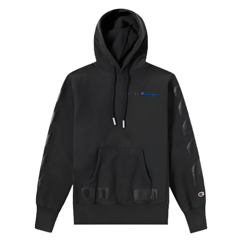 Off-White x Champion Hoodie Black