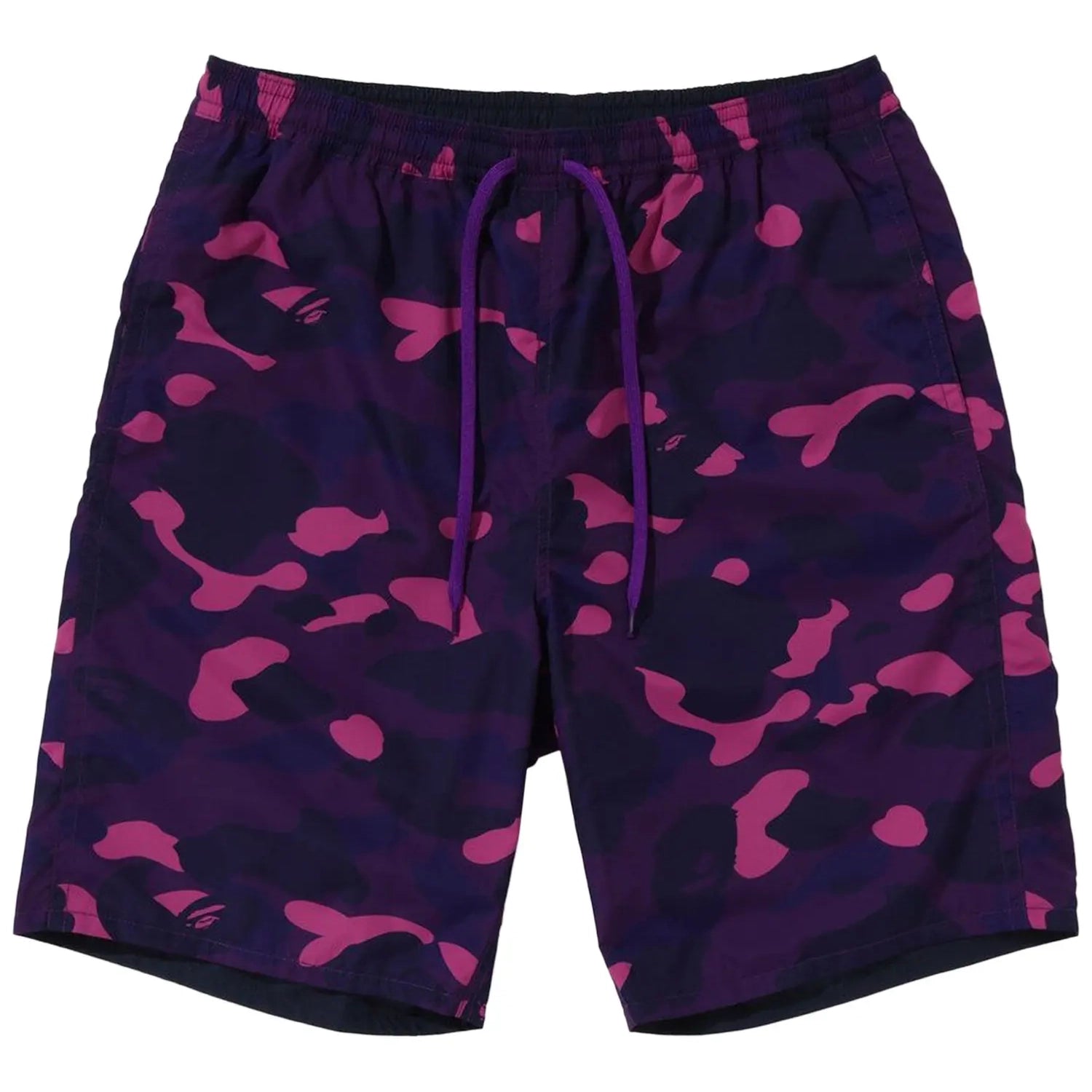 BAPE Color Camo Shark Reversible Shorts Purple