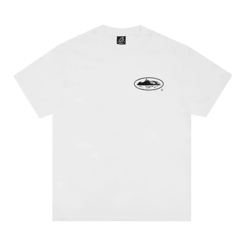 Corteiz Halftone Island Tee *New Blank* 'White/Black'