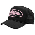 Corteiz Alcatraz Premium Trucker 'Black/Pink'