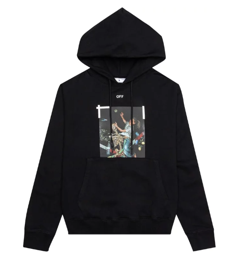 Off-White Pascal Print Hoodie 'Black/White'