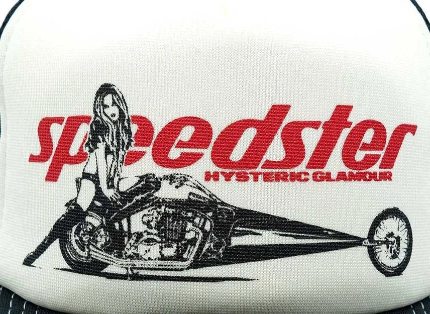 HYSTERIC GLAMOUR Speedster Mesh Cap Black