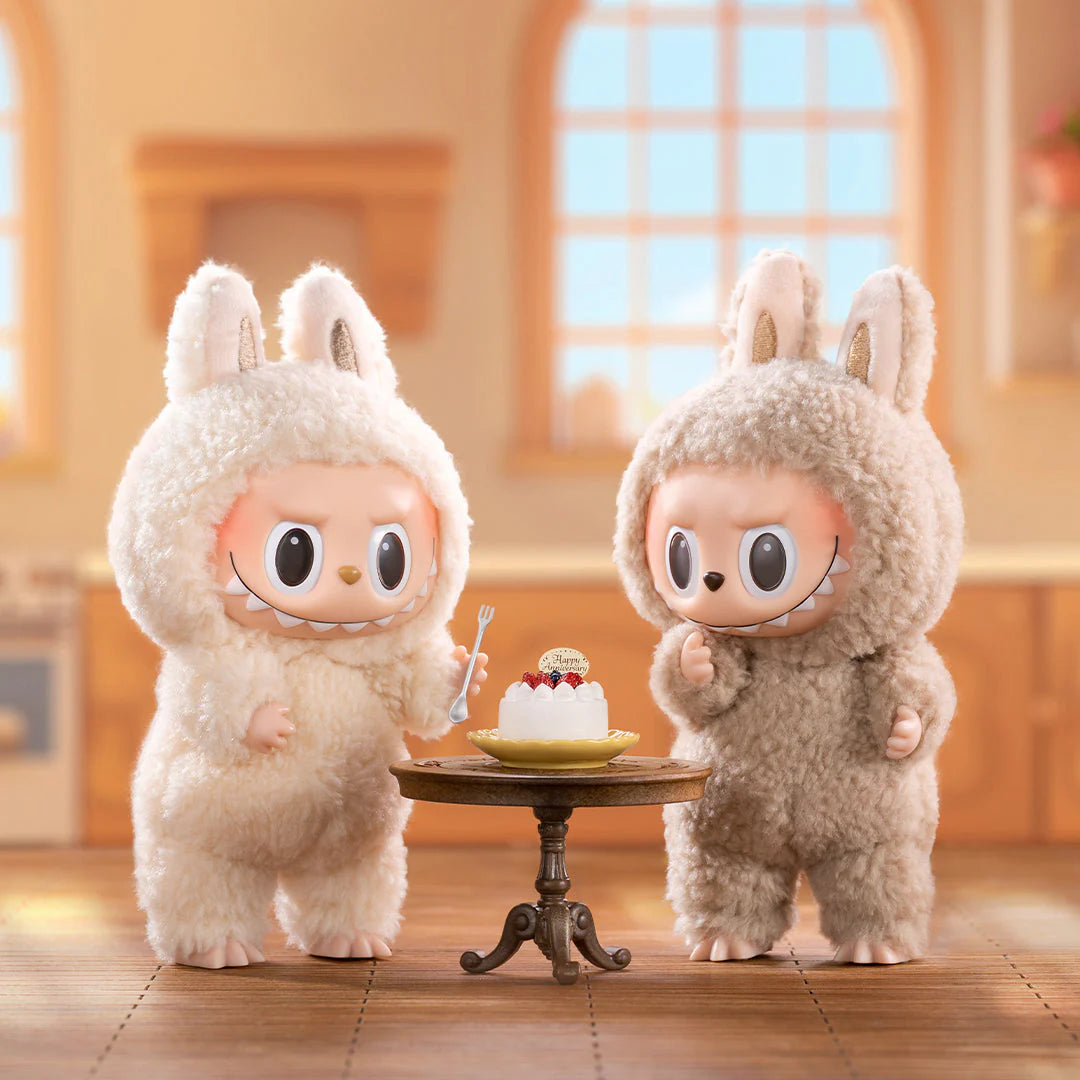 POP MART The Monsters Macaron Series blind box with soft plush pendant featuring collectible monster character, perfect for bags or display