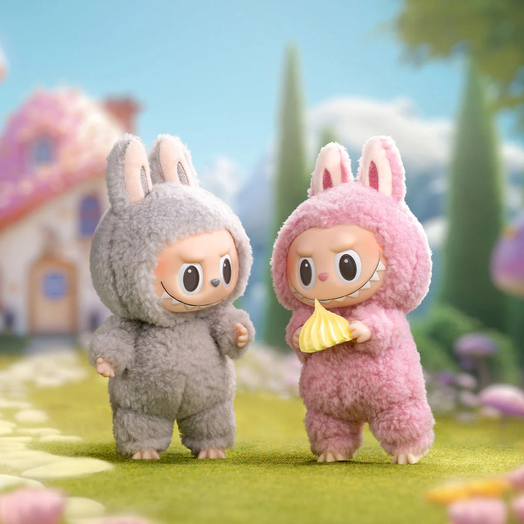 POP MART The Monsters Macaron Series blind box with soft plush pendant featuring collectible monster character, perfect for bags or display