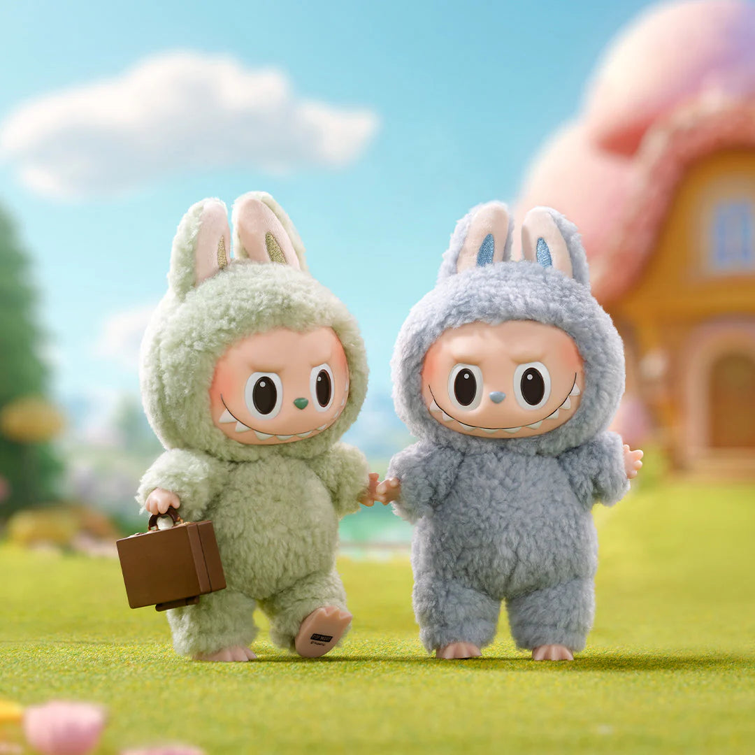 POP MART The Monsters Macaron Series blind box with soft plush pendant featuring collectible monster character, perfect for bags or display