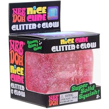 Needoh Nice Cube Glitter & Glow x 1