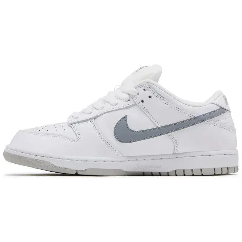 Nike SB Dunk Low Supreme 94 White Metallic Silver