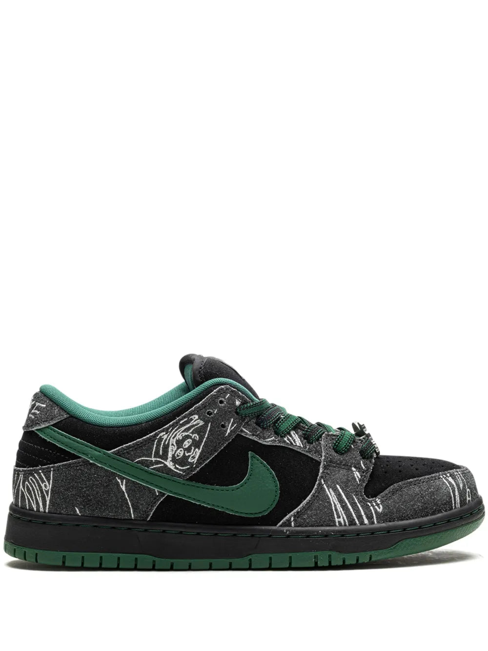 Nike SB Dunk Low Pro x There Anthracite and Gorge Green