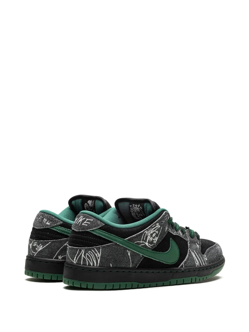 Nike SB Dunk Low Pro x There Anthracite and Gorge Green