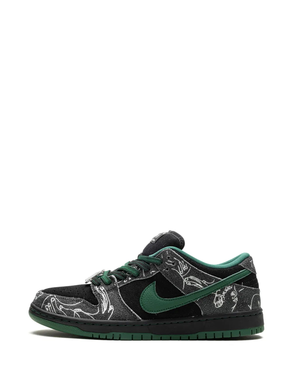 Nike SB Dunk Low Pro x There Anthracite and Gorge Green