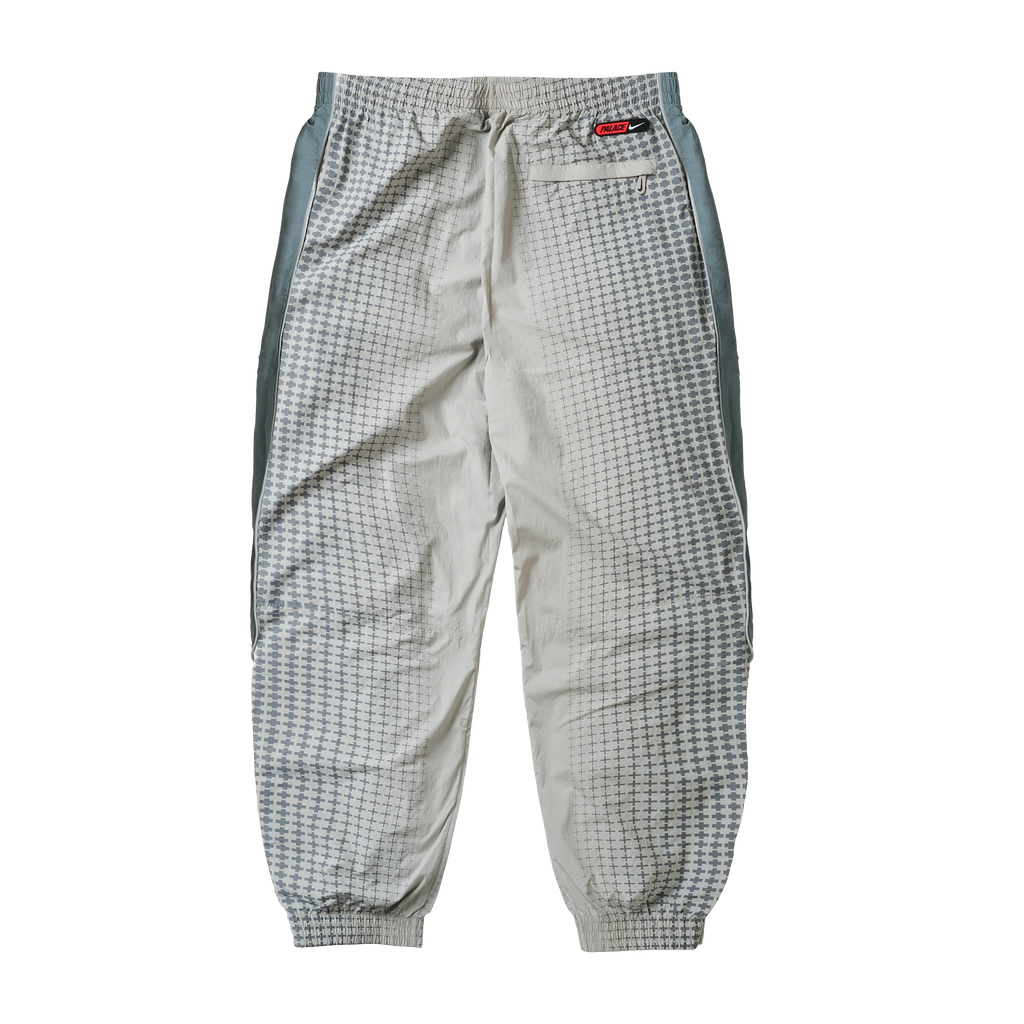 PALACE NIKE ENGLAND SOLO SWOOSH TRACK PANTS PEWTER GREY / COOL GREY / BRIGHT CRIMSON