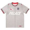 PALACE NIKE ENGLAND DRI-FIT ACADEMY PRO SHORT-SLEEVE FOOTBALL TOP PEWTER GREY / BRIGHT CRIMSON