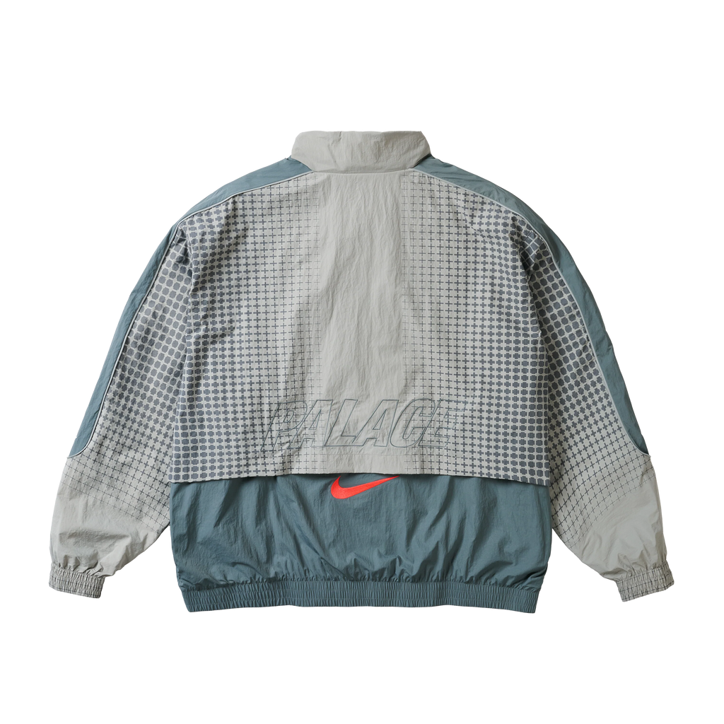 PALACE NIKE ENGLAND SOLO SWOOSH TRACK JACKET PEWTER GREY / COOL GREY