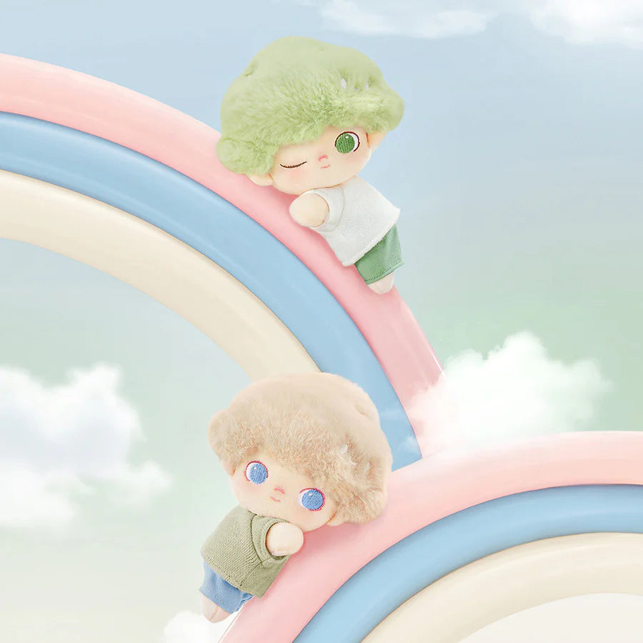 POP MART DIMOO My Cloud Companion blind box with soft cotton doll, featuring playful cloud-inspired design and collectible character detail