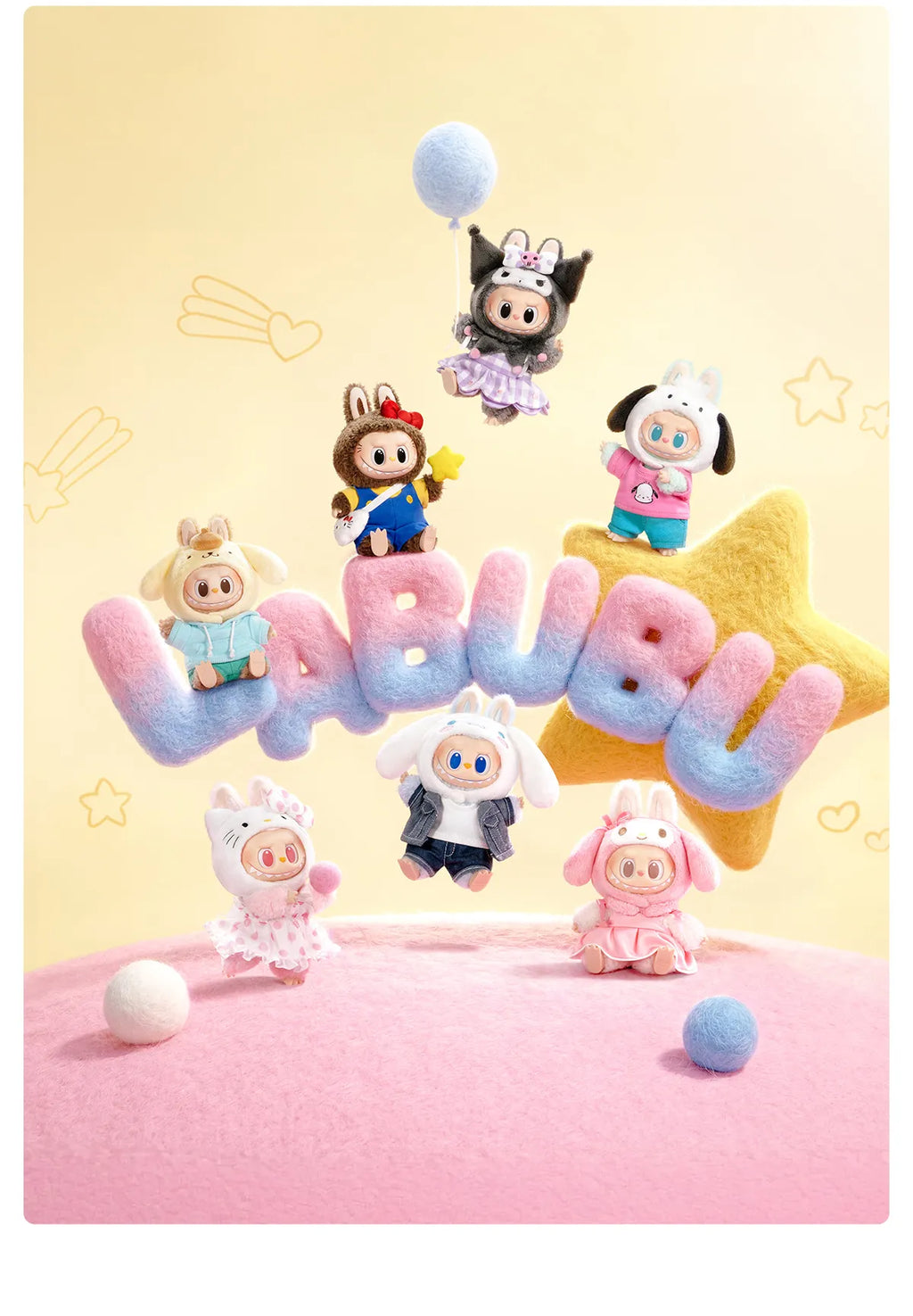 Pop Mart The Monsters Labubu x Hello Kitty and Friends Series Sealed Case (6 Blind Box)