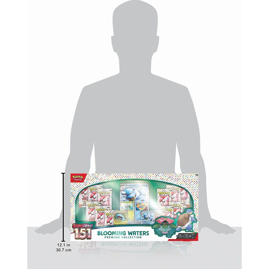 Pokémon TCG: Blooming Waters 151 Premium Collection with Venusaur ex, Blastoise ex, Bulbasaur, Squirtle, 12 booster packs & oversized Blastoise ex card. Shipped from NZ with AU delivery.