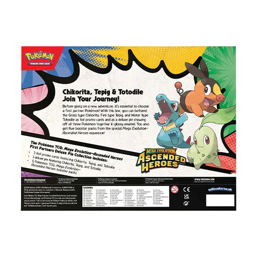 Pokemon Ascended Heroes First Partners Deluxe Pin Collection
