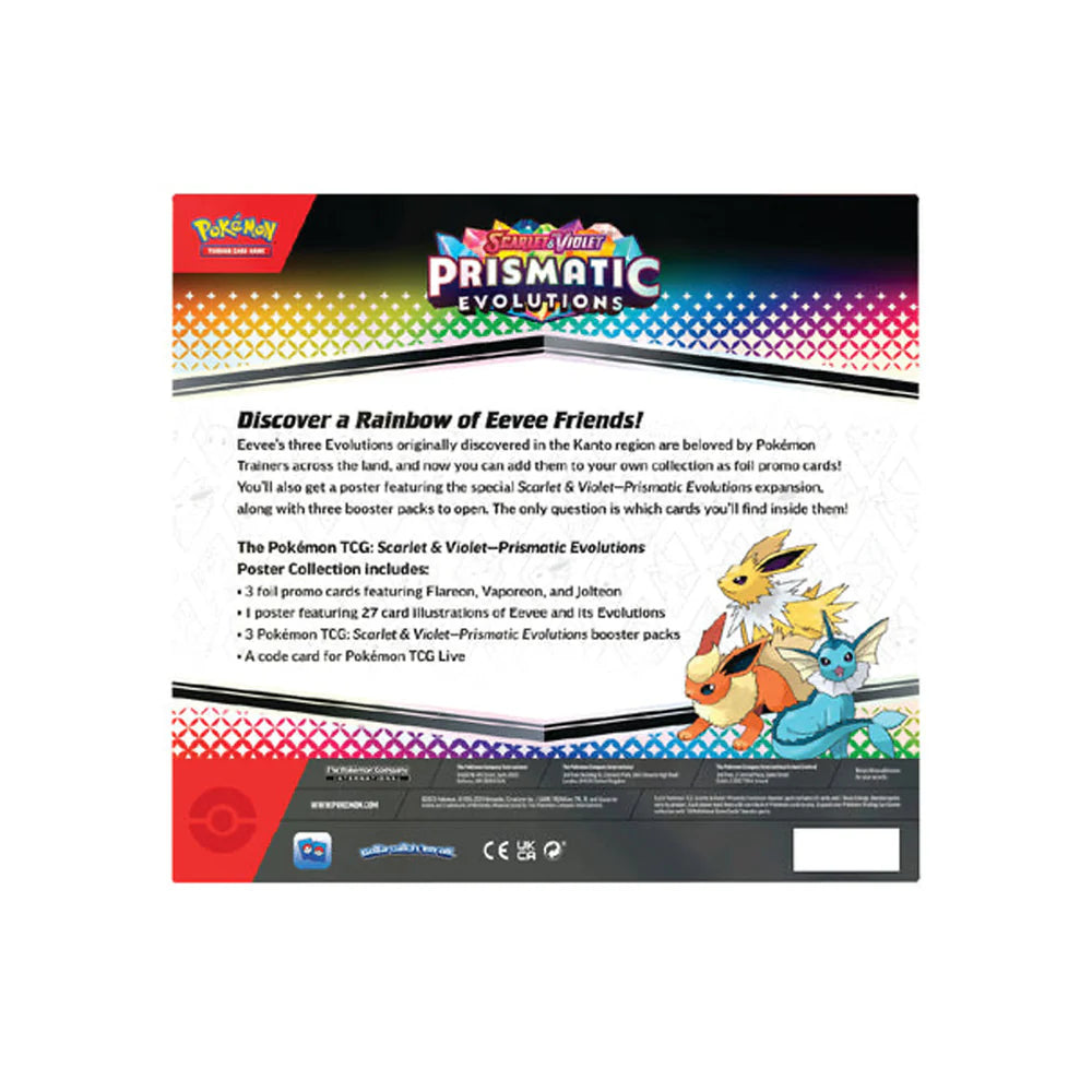Pokemon Scarlet & Violet Prismatic Evolutions Poster Box