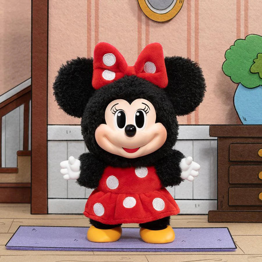 POP MART Mickey Family Together plush keychain — sealed case of 8 blind boxes with surprise Disney characters