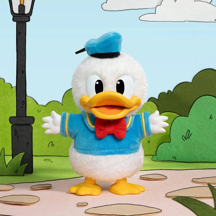 POP MART Mickey Family Together plush keychain — sealed case of 8 blind boxes with surprise Disney characters